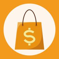 shopping bag theme elements