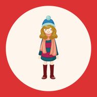 lady girl cartoon theme elements N24