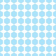 Vector geometric blue seamless patterns Hexagon simple background