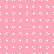 Vector geometric pink seamless pattern Dots simple background