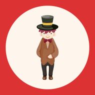 boy man cartoon theme elements N40