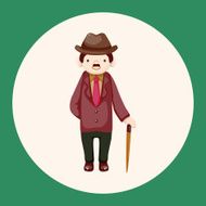 boy man cartoon theme elements N43