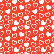 Seamless geometric pattern with hearts illustration N21