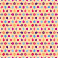 Retro colorful star seamless pattern illustration