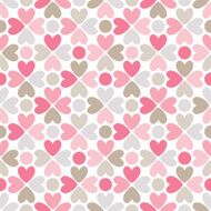 Floral seamless pattern Red pink gray brown and white N2