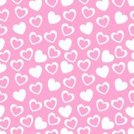 Seamless geometric pattern with hearts illustration N23