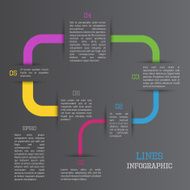 Lines infographic