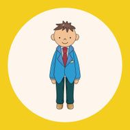 boy man cartoon theme elements vector eps N4