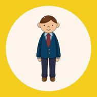 boy man cartoon theme elements vector eps N8
