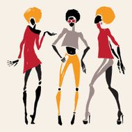 African silhouette set N3