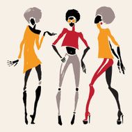 African silhouette set N4