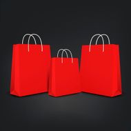 orange shopping bags set N2