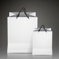 white shopping bags set N5