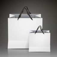 white shopping bags set N6