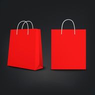 orange shopping bags set N3