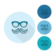 Hipster Mustache Leaves N2