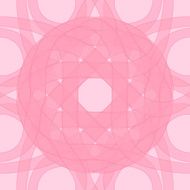 Decorative pattern pink of circular