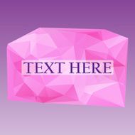 vector polygonal label for text