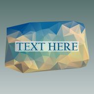 vector polygonal label for text N3