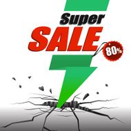 Sale design object by vector illustration
