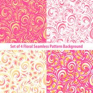 Seamless floral backgrounds and borders