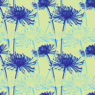 Seamless vector pattern with flowers N2