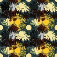 Seamless vector pattern with flowers N4