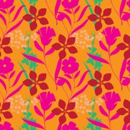 Seamless vector pattern with flowers N15