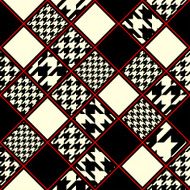 Classic ornament of houndstooths pattern