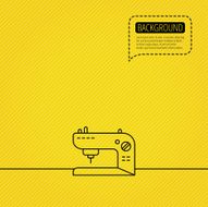 Sewing machine icon Embroidery sign N12