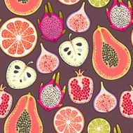 Seamless exotic fruit N4