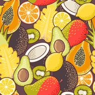 Seamless exotic fruit N5