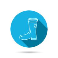 Boots icon Garden rubber shoes sign N5