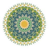 Mandala Round Ornament Pattern N8