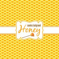 Honeycomb vector seamless pattern