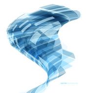 Abstract header blue wave