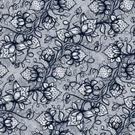 Vector lace seamless pattern decorative strawberry N5