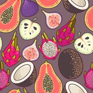 Seamless exotic fruit N6