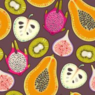 Seamless exotic fruit N7