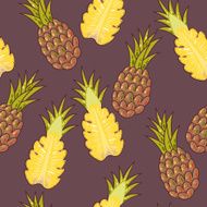 Seamless pineapple