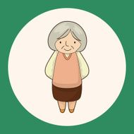 family grandmother character theme elements N6