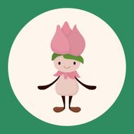flower elf theme elements vector eps N2