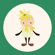 flower elf theme elements vector eps N6