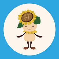 flower elf theme elements vector eps N8