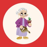 family grandmother character theme elements N8