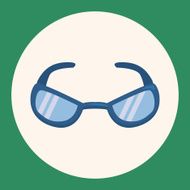 glasses theme elements vector eps