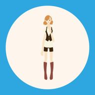 lady girl cartoon theme elements vector eps N13
