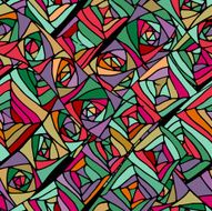 Colorful geometric seamless pattern cool vector illustration