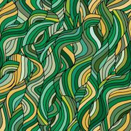 abstract seamless background with green wave