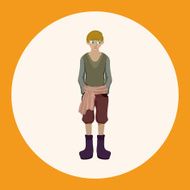boy man cartoon theme elements N48